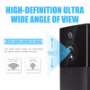 VESAFE VS-A5 HD 720P Security Camera Smart WiFi Video Doorbell Intercom, Support TF Card & Infrared Night Vision & Motion Detection App for IOS and Android(With Ding Dong/Chime)(Black)