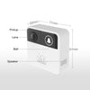 VESAFE Home VS-A10 HD 720P Security Camera Smart WiFi Video Music Ring Doorbell, Support TF Card & Night Vision for IOS and Android(with Ding Dong/Chime) (White)