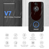 EKEN V7 1080P Wireless WiFi Smart Video Doorbell, Support Motion Detection & Infrared Night Vision & Two-way Voice, Package 4: Doorbell + 2 x 18650 Batteries + Dual Slots Battery Charger + 2 x Chime(Black)