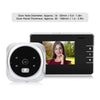 2.8Y 2.8 inch Screen 0.3MP Security Camera Peephole Viewer Digital Peephole Door Bell