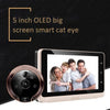 N08 2.0 Million Pixels 5.0 inch OLED Screen Smart Cat Eye Video Doorbell (Gold)