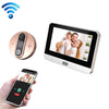 R9 4.3 inch WiFi Smart Video Visual Electronic Peephole Doorbell (White + Golden)