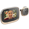 SF550 4.3 inch Screen 1.0MP Security Digital Door Viewer with 12 Polyphonic Music, Support PIR Motion Detection & Infrared Night Vision & 145 Degrees Wide Angle & TF Card (Gold)