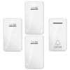 CACAZI FA8 One Button Three Receivers Self-Powered Smart Home Wireless Doorbell, EU Plug(White)
