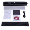 iScan02 Double Roller Mobile Document Portable Handheld Scanner with LED Display,  Support 1050DPI  / 600DPI  / 300DPI  / PDF / JPG / TF(Black)