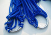 2 PCS Hanging Nylon Mesh Rope Hammock Sleeping Hanging Bed for Hiking / Camping / Outdoor Travel / Sports / Beach / Yard(Dark Blue)