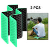 2 PCS Portable Folding Mobile Cellular Massage Cushion Outdoors Damp Proof Picnic Seat Mats EVA Pad(Light Green)