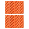2 PCS Portable Folding Mobile Cellular Massage Cushion Outdoors Damp Proof Picnic Seat Mats EVA Pad(Orange)