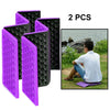 2 PCS Portable Folding Mobile Cellular Massage Cushion Outdoors Damp Proof Picnic Seat Mats EVA Pad(Purple)