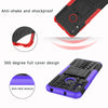 Tire Texture TPU+PC Shockproof Phone Case for Huawei Honor 8A / Y6 2019, with Holder (Black)