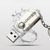 MicroDrive 16GB USB 2.0 Creative Personality Metal U Disk with Keychain (Silver)