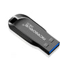 MicroDrive 16GB USB 3.0 Fashion High Speed Metal Rotating U Disk (Black)