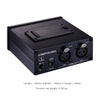 LINEPAUDIO B982 Power Amplifier Instrument Drummer Earphone Monitor Signal Amplifier, Dual XLR Input (Black)