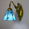 YWXLight 6 inch Modern Stained Glass LED Wall Lamp