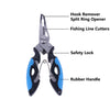 HENGJIA QT013 Multifunctional Stainless Steel Jaw Fishing Pliers Scissors Hook Removal Tool Line Cutter Fishing Tackle