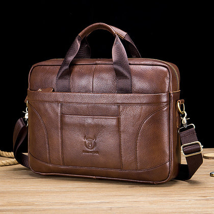 Bull captain Brown Designer Leather briefcase