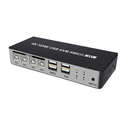 4K HD HDMI KVM switch divider 4 in 1 out four ports shared