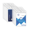 100pcs Waterproof Resealable Zip Clear Pvc Plastic Work Card Badge Holder