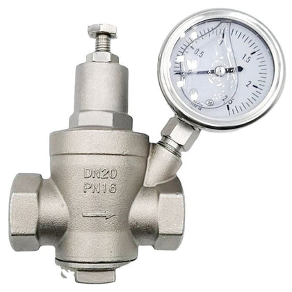 DN25 High Pressure Adjustable Water Pressure Reducing Valve with Gauge