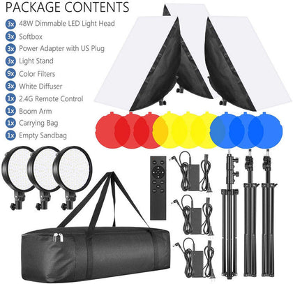 Professional Photography Umbrella Shape Light Softbox Led Lamp Octagon Studio Soft Box Kit