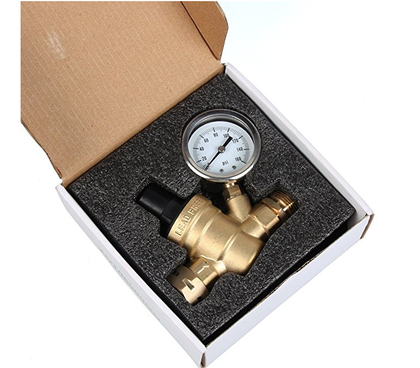 High Pressure Adjustable Water Pressure Reducing Valve with Gauge