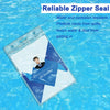 100pcs Waterproof Resealable Zip Clear Pvc Plastic Work Card Badge Holder