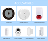 IOS Android control wireless home security GSM alarm system set