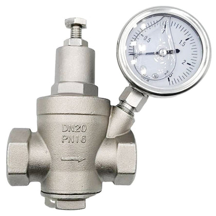 DN15 High Pressure Adjustable Water Pressure Reducing Valve with Gauge
