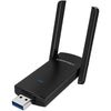 Wifi Receiver Network Card USB Wifi Adapter 1300Mbps RTL8812BU Dual Band 2.4Ghz/5.8Ghz for PC Black Ethernet Wi-Fi Dongle External Antenna